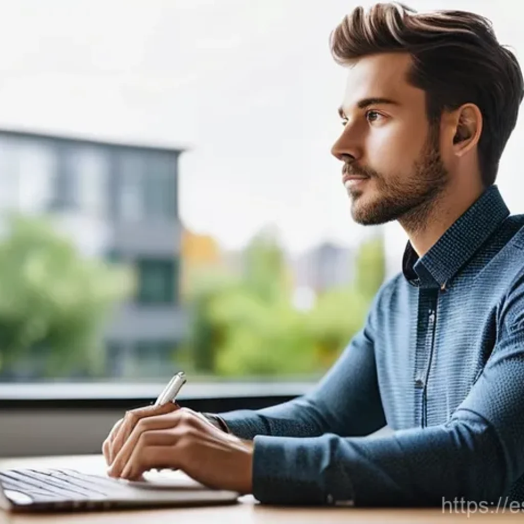 재택근무로 수익원 다각화하기 - **Focused Remote Professional in a Modern Home Office:**
A young adult (gender-neutral) in their...
