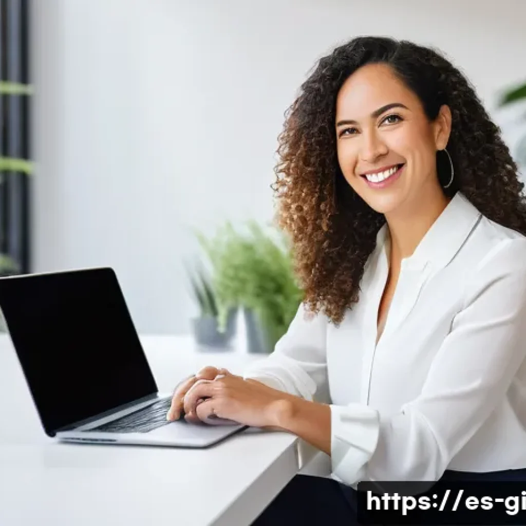 구독 경제 모델을 통한 수익원 다각화 - **Prompt:** A confident, diverse female entrepreneur in her late 30s, of Hispanic descent, is seated...