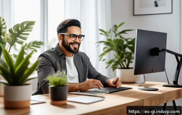 전문가로서 강의 수입원 다변화하기 - A professional Hispanic digital educator hosting a live webinar in a modern home office, wearing sma...