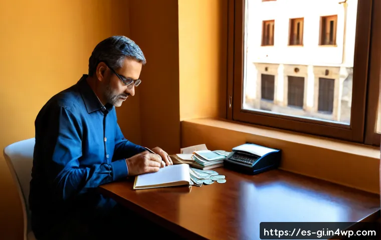 글쓰기와 출판으로 수입원 만들기 - Photorealistic home office scene in a Spanish-speaking city, a middle-aged writer working on a lapto...